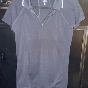 Athleta Black Button Down Shirt